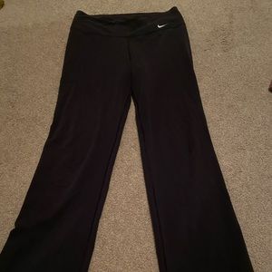 Black Nike Dryfit Flare Sweatpants/Yoga Pants